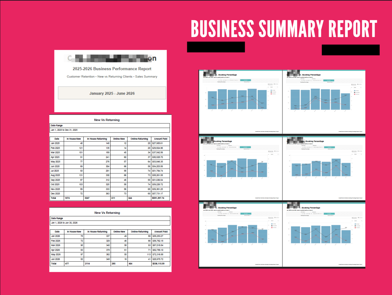 Executive assistant progress report portfolio preview